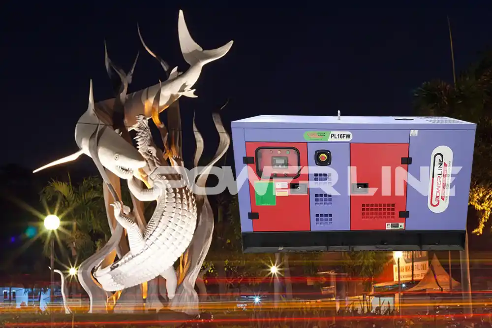 jual genset surabaya powerline