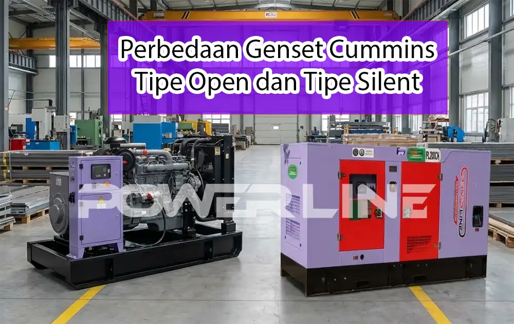 genset cummins open dan silent