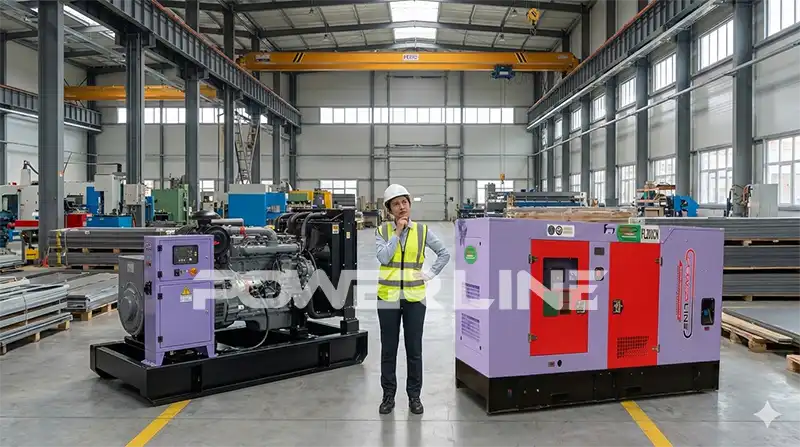 pilih genset cummins open atau silent