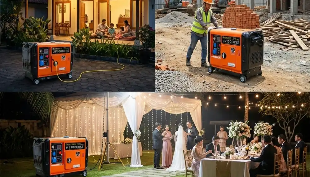 Genset Diesel Portable Hippopower HP 10000 SE