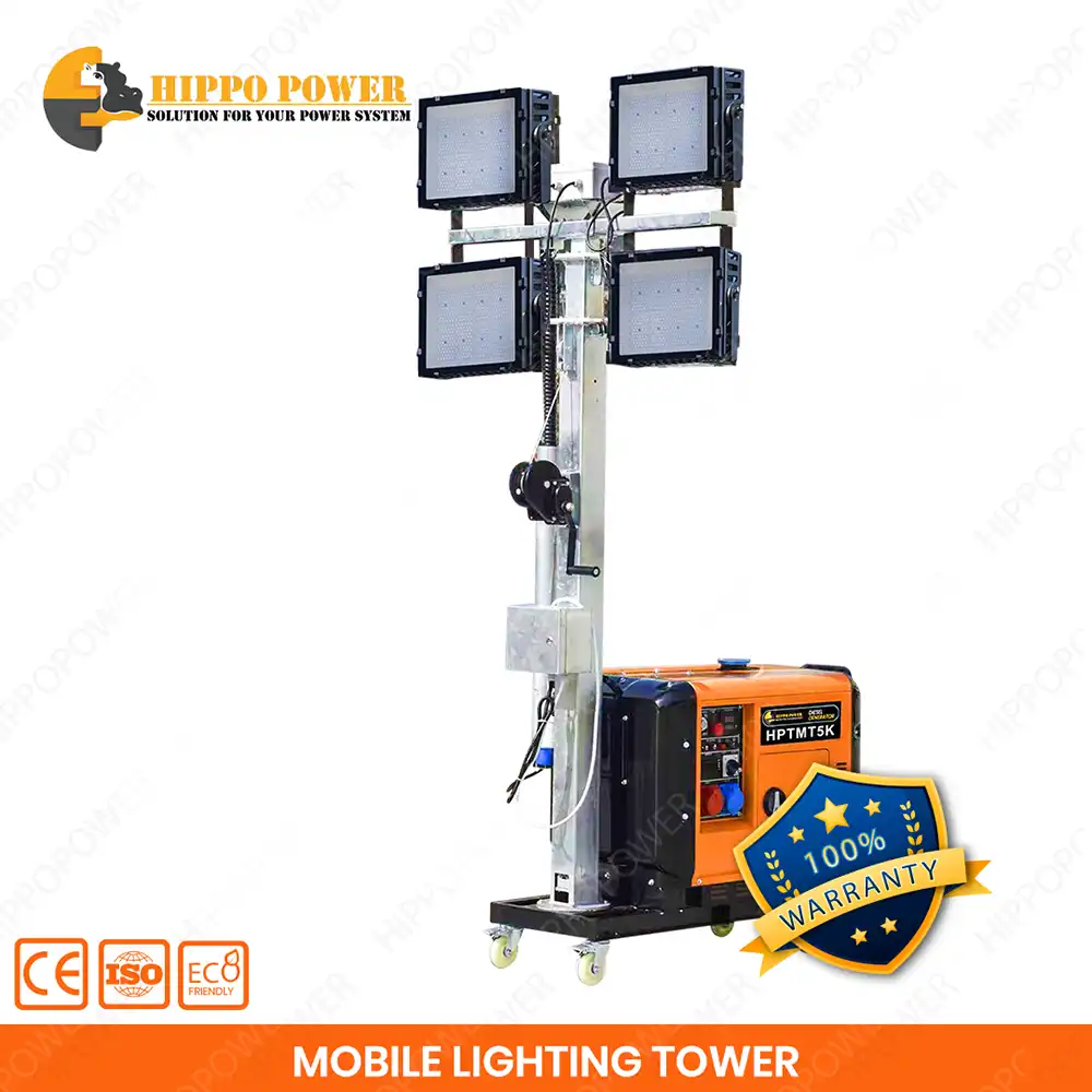 lighting tower 5000 watt hippopower