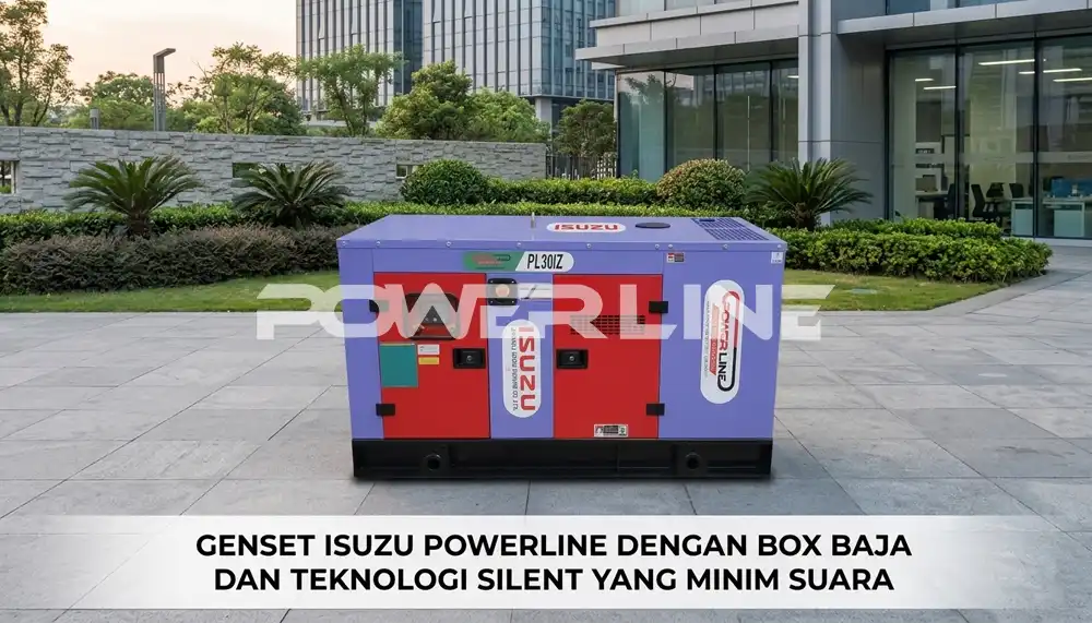 Genset Isuzu Powerline dengan Box Baja dan Teknologi Silent