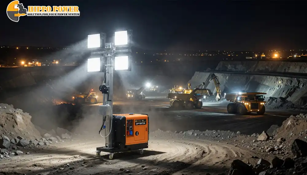 lighting tower untuk tambang hippopower