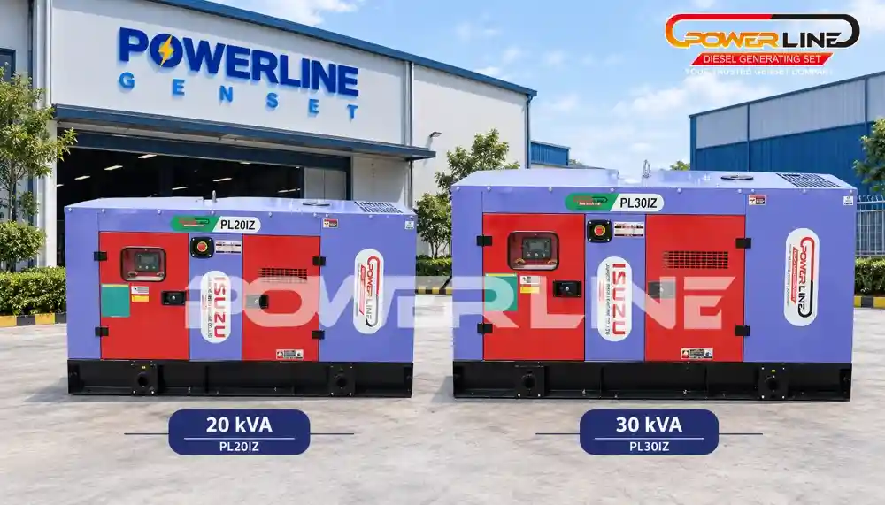 pilihan genset isuzu 20 dan 30 kva